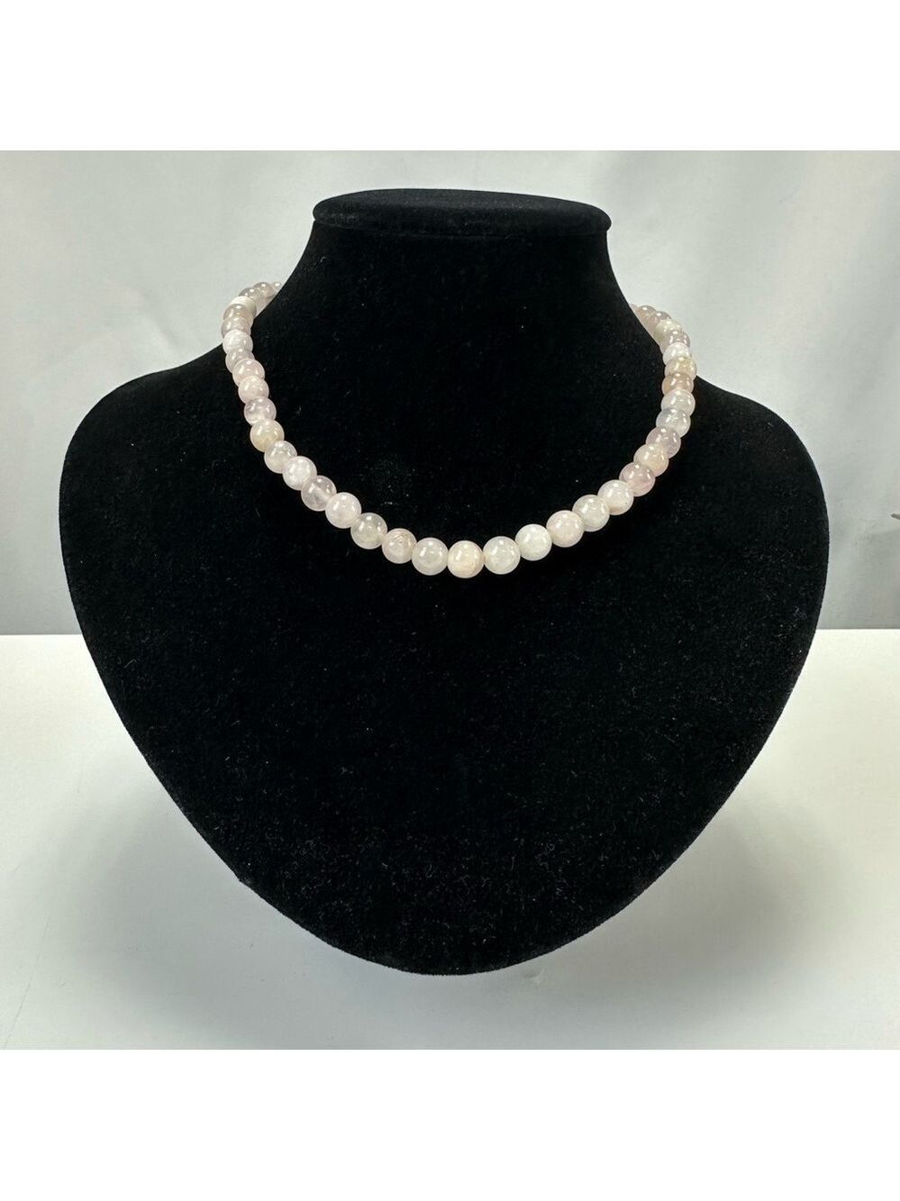Rose quartz necklace 16 inches Heart Chakra